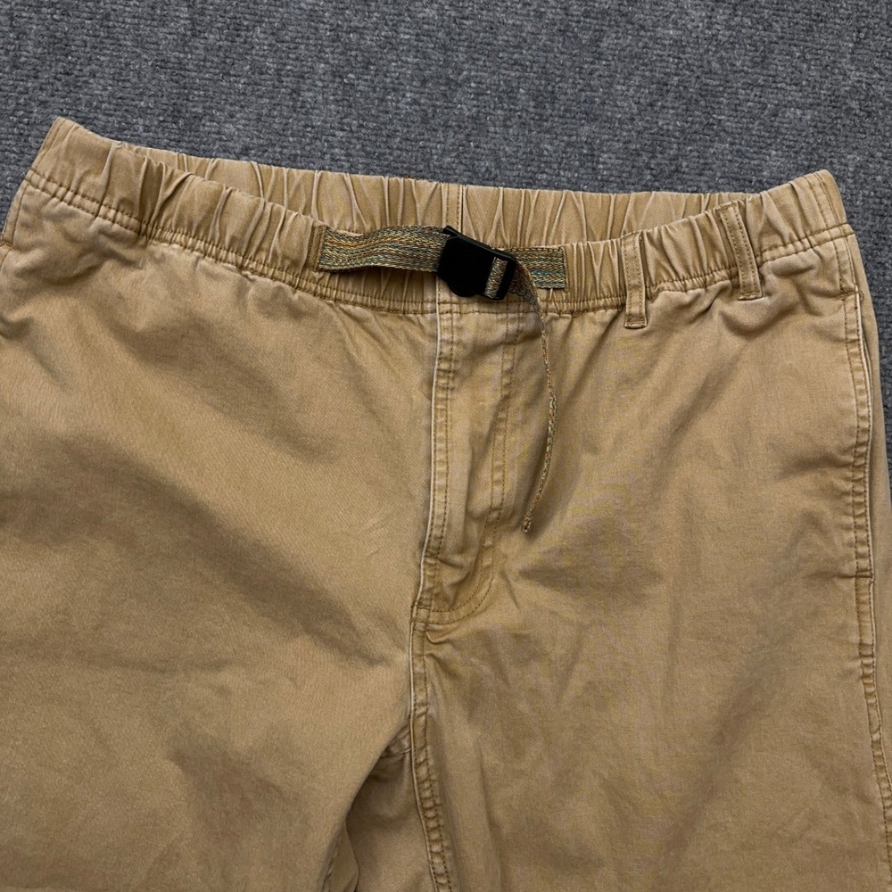 Backcountry Venture Daily Pant Mens Large Bistre Tan Stretch Cotton Twill Belted - Picture 2 of 11